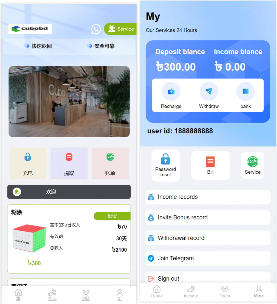 图片[1]-【免费源码】海外Magic投资理财USDT系统源码-羽白资源站
